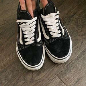 Classic Black Vans Size 10W/8.5M